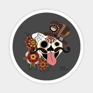 Western Sugar Skull Magnet